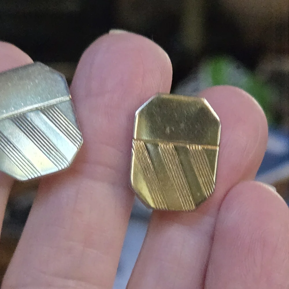 Provenance gold layered vintage cuff links in LIKE NEW Collectible pat2974381 - Picture 3 of 8